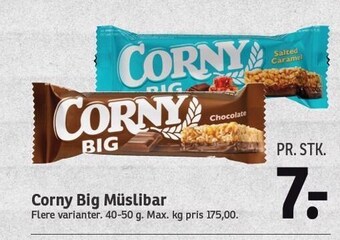 SPAR Corny big müslibar tilbud