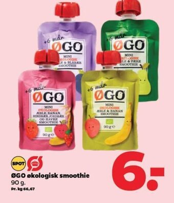 Netto ØGO økologisk smoothie tilbud