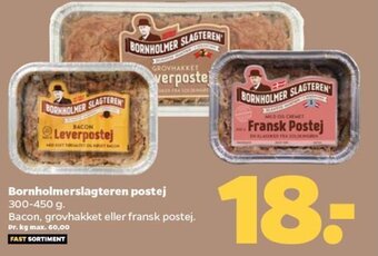 Netto Bornholmerslagteren postej 300-450 g. tilbud