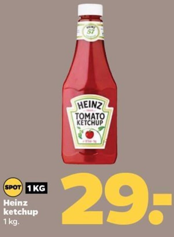 Heinz ketchup 1 kg. tilbud hos Netto