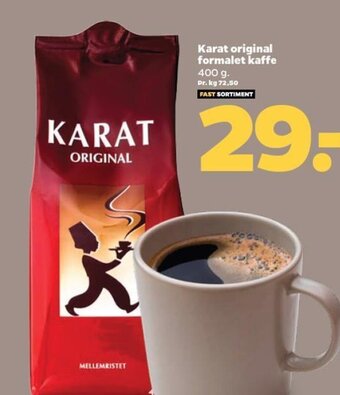Netto Karat original formalet kaffe 400 g. tilbud