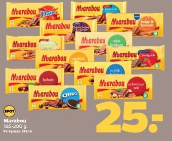 Netto Marabou 185-200 g. tilbud