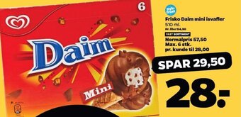 Netto Frisko Daim mini isvafler 510 ml. tilbud