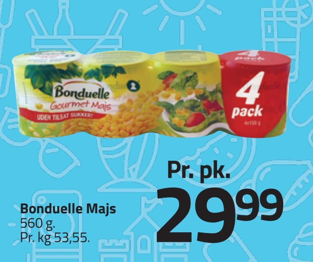Bonduelle majs tilbud hos Fleggaard