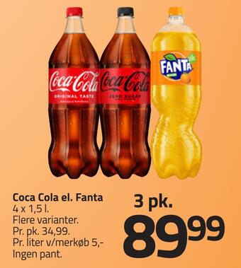 Fleggaard Coca cola el. fanta tilbud