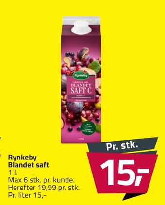 Fleggaard Rynkeby blandet saft tilbud