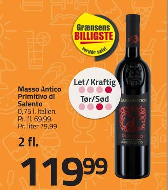 Fleggaard Masso antico primitivo di salento tilbud