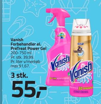Fleggaard Vanish forbehandler el. pretreat power gel tilbud