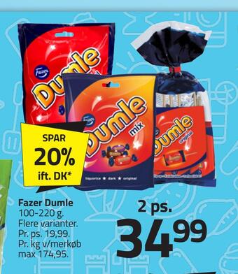 Fleggaard Fazer dumle tilbud