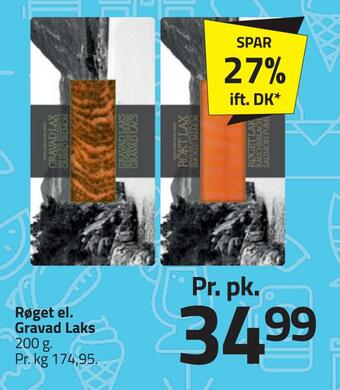 Fleggaard Røget el. gravad laks tilbud