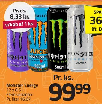 Fleggaard Monster energy tilbud