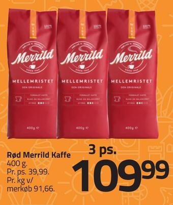 Fleggaard Rød merrild kaffe tilbud