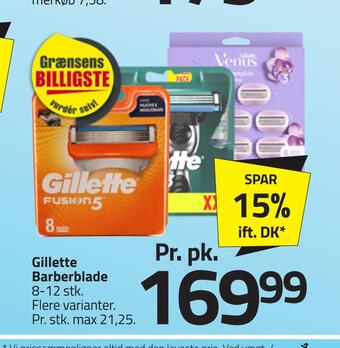 Fleggaard Gillette barberblade tilbud