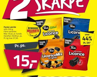Fleggaard Panda lakrids tilbud