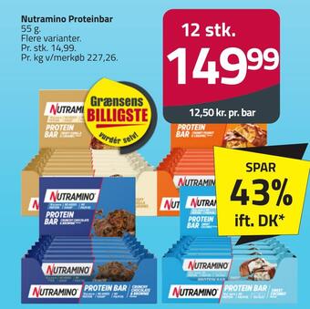 Fleggaard Nutramino proteinbar tilbud