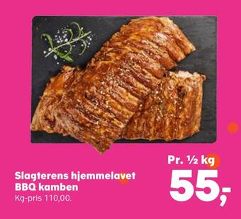 Kvickly Slagterens hjemmelavet bbq kamben tilbud