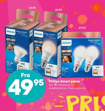 Kvickly Philips smart pærer tilbud
