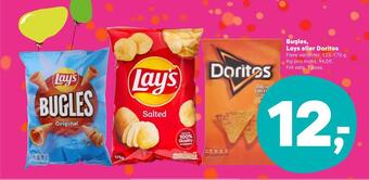 Kvickly Bugles, lays eller doritos tilbud