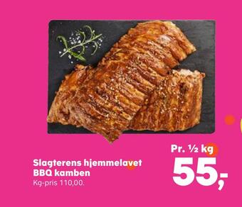 SuperBrugsen Slagterens hjemmelavet bbq kamben tilbud