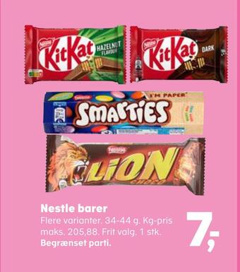 Kvickly Nestle barer tilbud