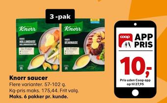 Kvickly Knorr saucer tilbud