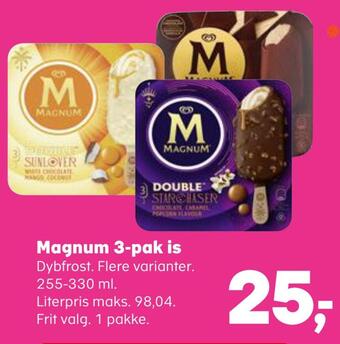 SuperBrugsen Magnum 3-pak is tilbud