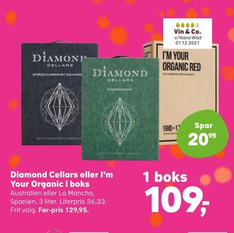 Diamond cellars eller i'm your organic i boks