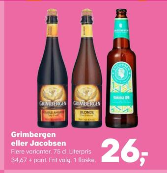 Kvickly Grimbergen eller jacobsen tilbud