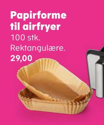 Kvickly Papirforme til airfryer tilbud
