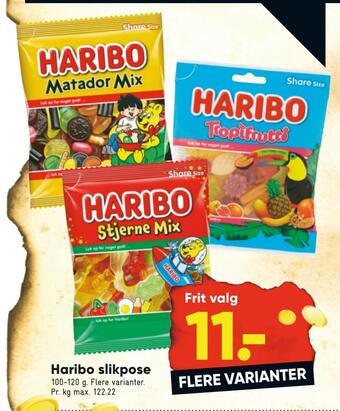 Bilka Haribo slikpose tilbud
