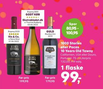 SuperBrugsen 1000 stories eller pocas 10 years old tawny tilbud