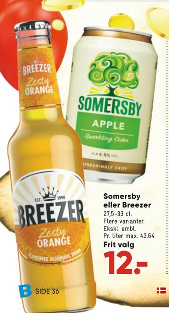Bilka Somersby eller breezer tilbud