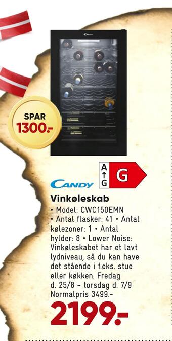 Bilka Vinkøleskab tilbud