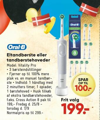 Bilka Eltandbørste eller tandbørstehoveder tilbud