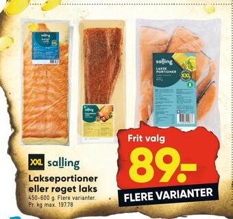 Bilka Lakseportioner eller røget laks tilbud