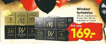 Bilka Windsor fyrfadslys tilbud