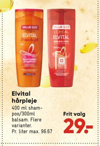 Bilka Elvital hårpleje tilbud