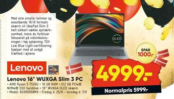 Bilka Lenovo 16 wuxga slim 3 pc tilbud