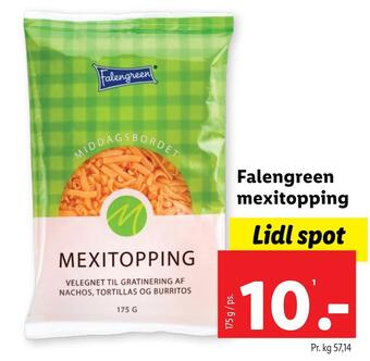 Lidl Falengreen mexitopping tilbud