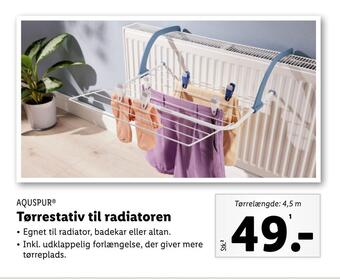 Lidl Tørrestativ til radiatoren tilbud