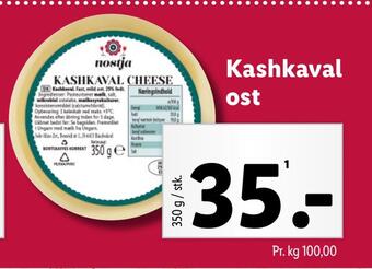 Lidl Kashkaval ost tilbud