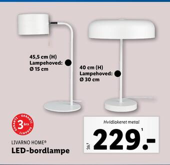 Lidl Led-bordlampe tilbud