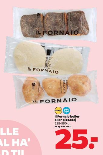 Netto Il fornaio boller eller pizzadej tilbud