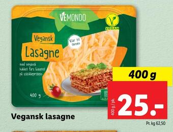 Lidl Vegansk lasagne tilbud