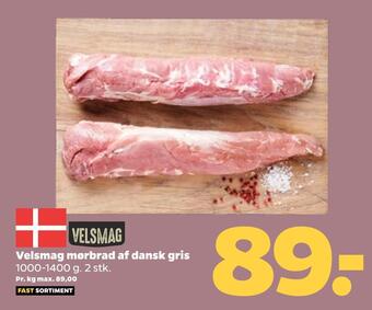 Netto Velsmag mørbrad af dansk gris tilbud