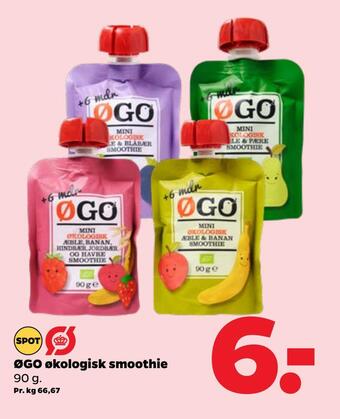 Netto Øgo økologisk smoothie tilbud