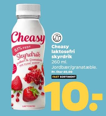 Netto Cheasy laktosefri skyrdrik tilbud