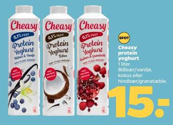 Netto Cheasy protein yoghurt tilbud
