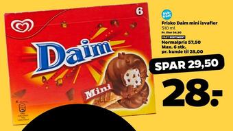 Netto Frisko daim mini isvafler tilbud