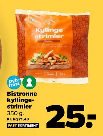 Netto Bistronne kyllingestrimler tilbud